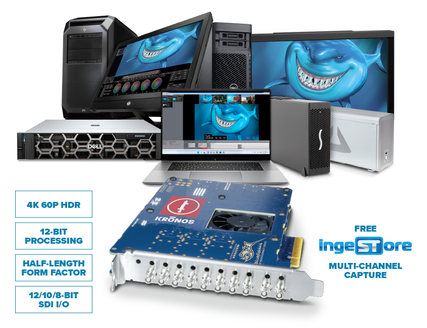 KRONOS K8 multi-channel 4K 60p, High Dynamic Range, and High Frame-Rate SDI