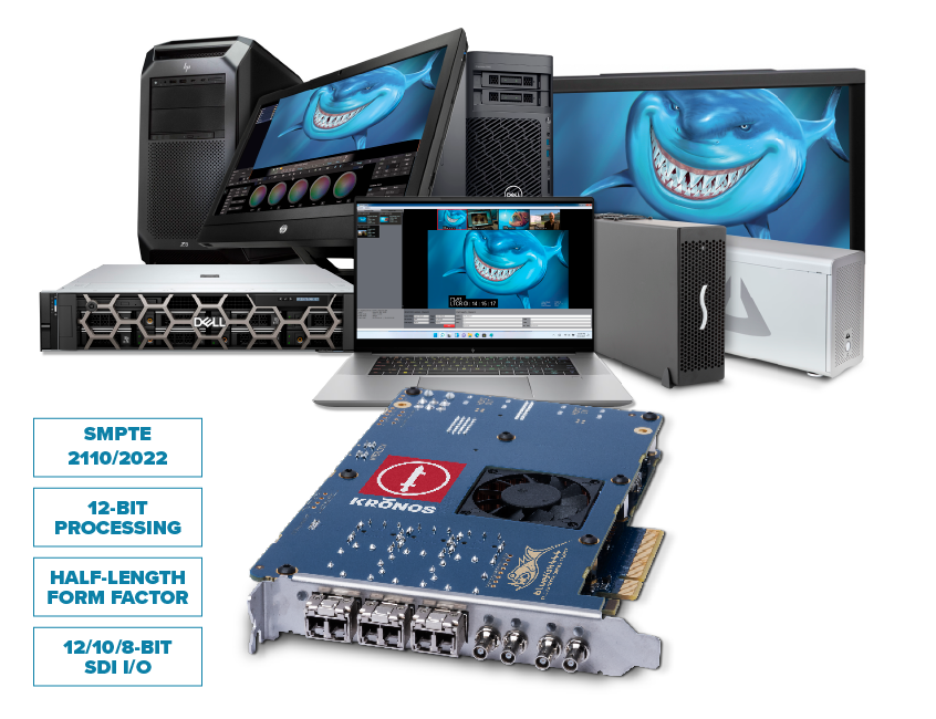 KRONOS Optikos3G ST IP, SMPTE 2110, SMPTE 2022, High Dynamic Range, and High Frame-Rate SDI