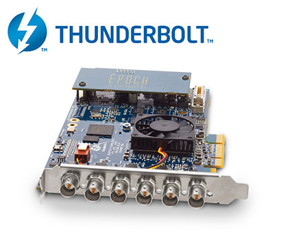 Epoch | 4K Supernova S+. Thunderbolt Expansion Chassis Compatibility.