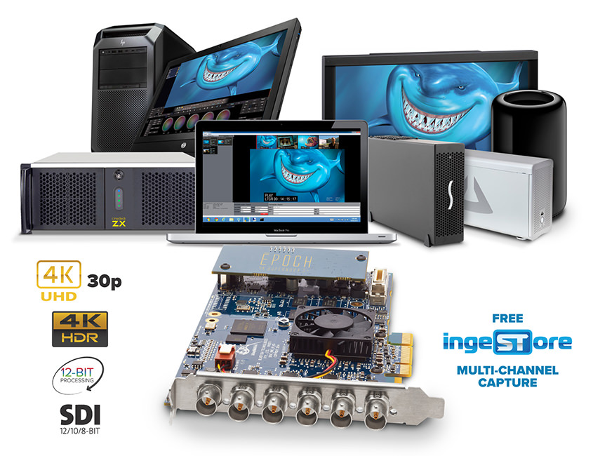 Epoch | 4K Supernova S+. 4K 30p. 12-bit Processing. 2/3 Length Form Factor. 12/10/8-bit SDI I/O.